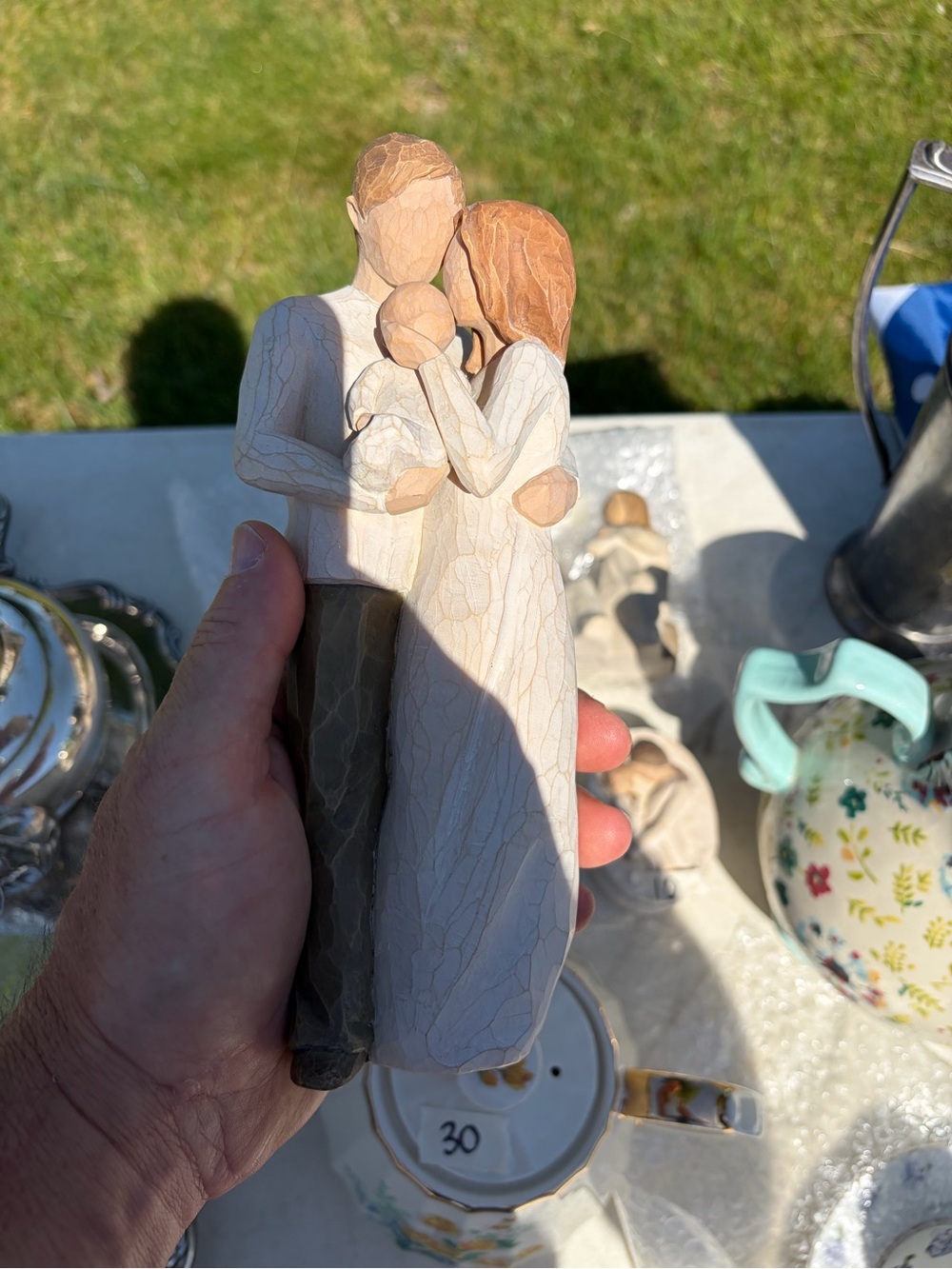 Demdaco Willow Tree “Our Gift” Wooden Family Figurine
